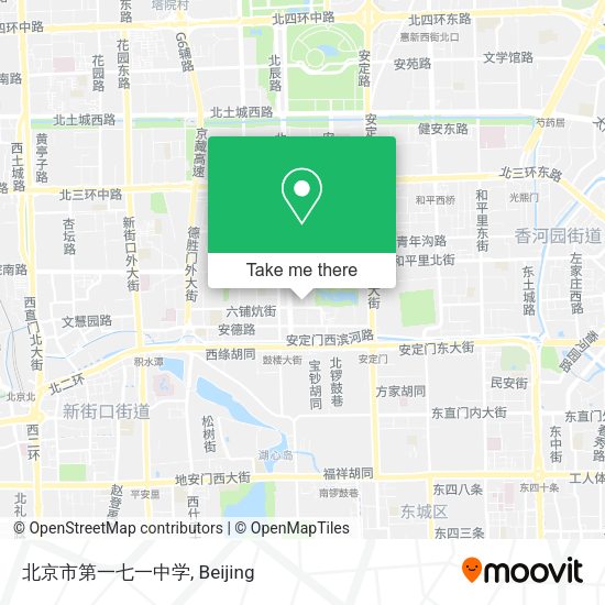 北京市第一七一中学 map