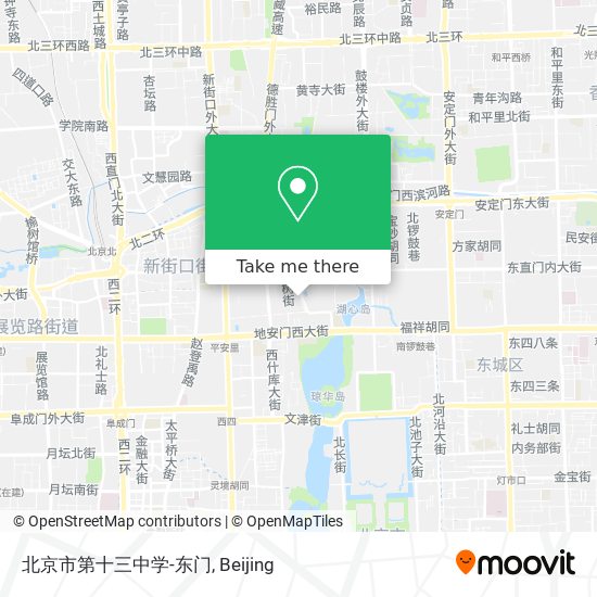 北京市第十三中学-东门 map