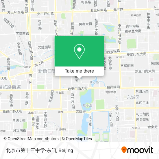 北京市第十三中学-东门 map