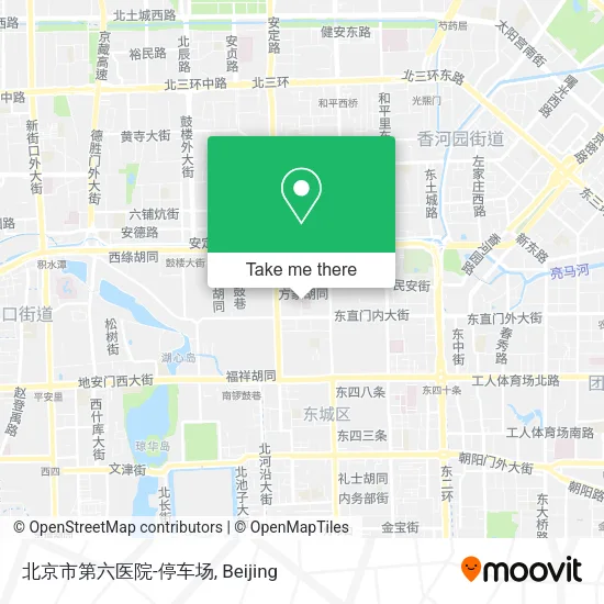 北京市第六医院-停车场 map
