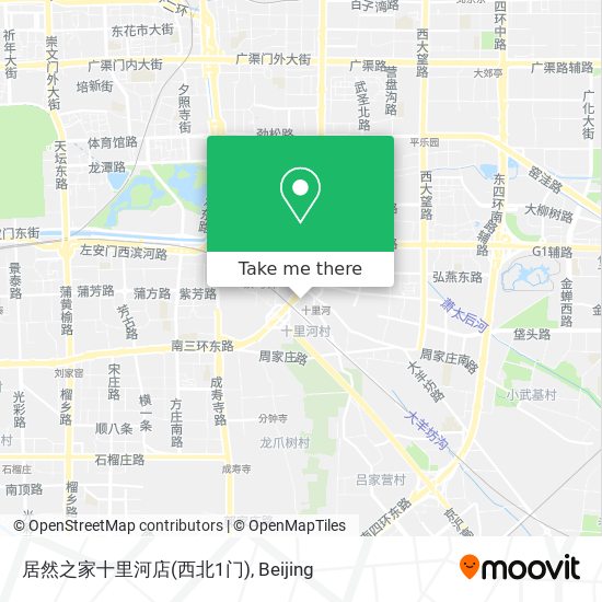 居然之家十里河店(西北1门) map