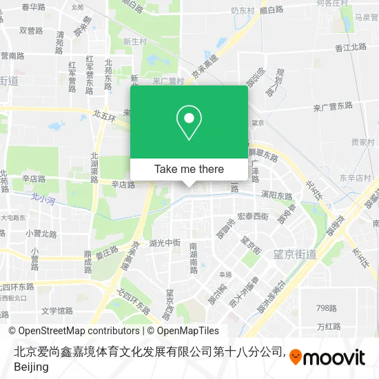 北京爱尚鑫嘉境体育文化发展有限公司第十八分公司 map