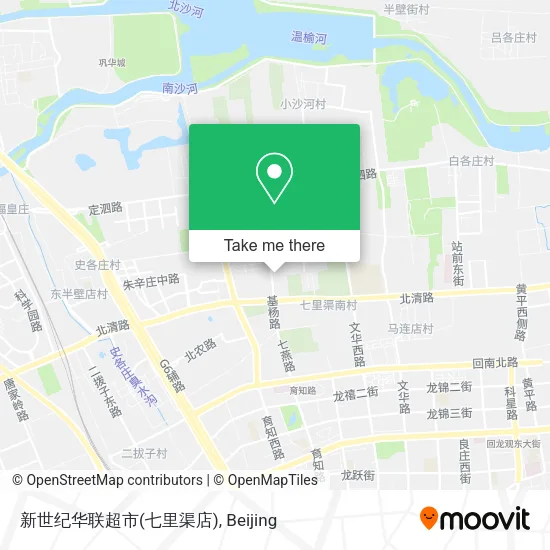 新世纪华联超市(七里渠店) map