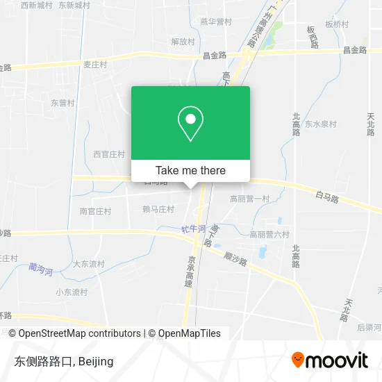 东侧路路口 map