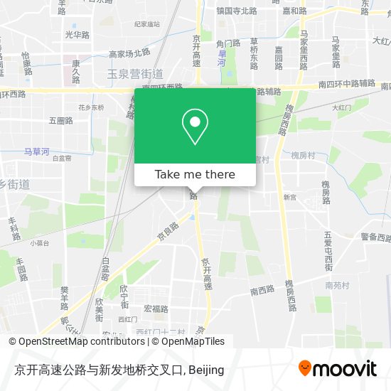 京开高速公路与新发地桥交叉口 map