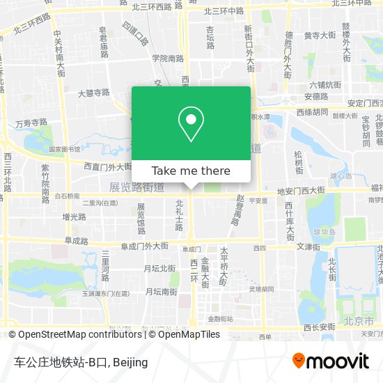 车公庄地铁站-B口 map