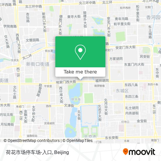 荷花市场停车场-入口 map