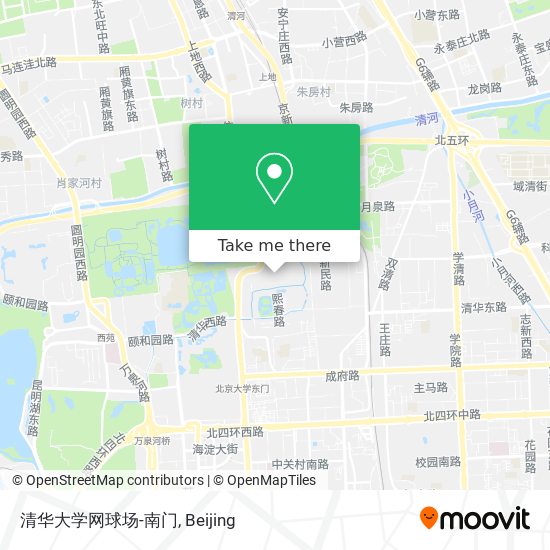 清华大学网球场-南门 map