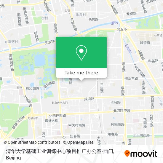 清华大学基础工业训练中心项目推广办公室-西门 map