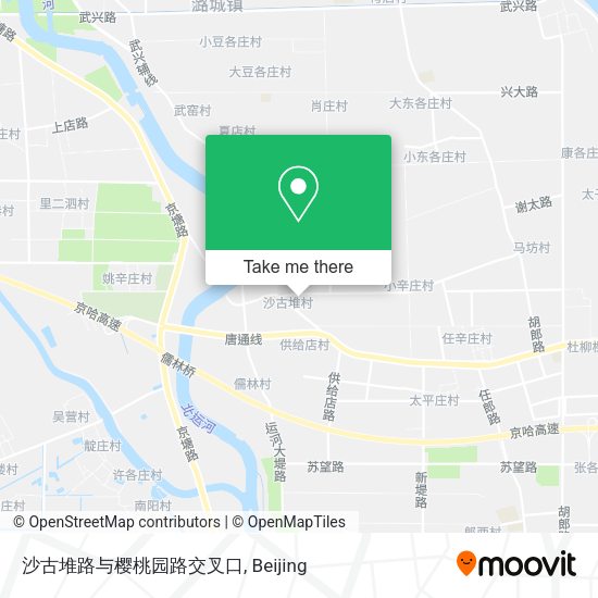 沙古堆路与樱桃园路交叉口 map