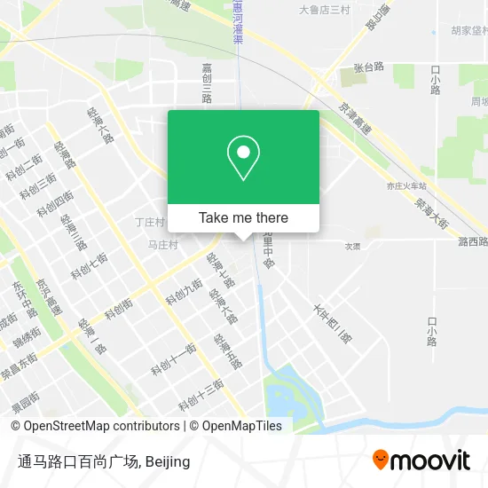 通马路口百尚广场 map