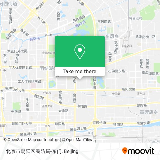 北京市朝阳区民防局-东门 map