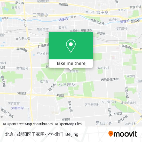 北京市朝阳区于家围小学-北门 map