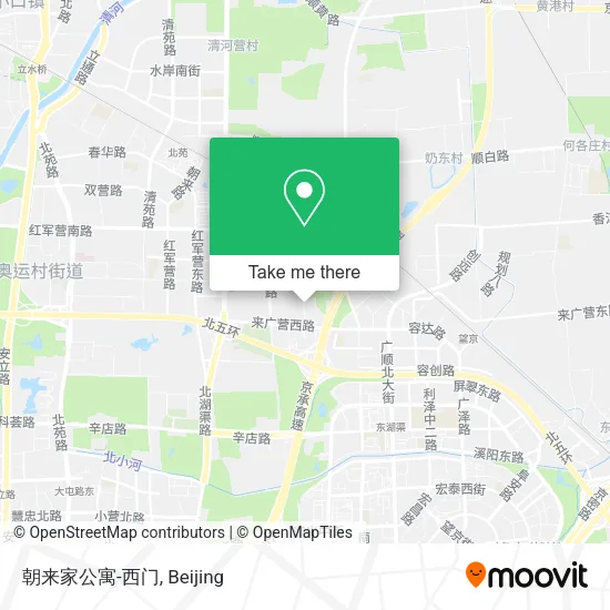 朝来家公寓-西门 map