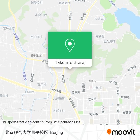 北京联合大学昌平校区 map