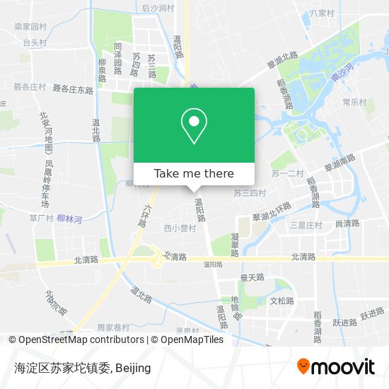 海淀区苏家坨镇委 map