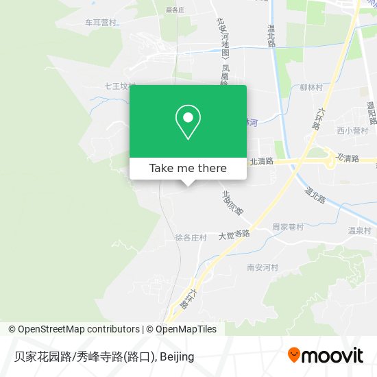 贝家花园路/秀峰寺路(路口) map