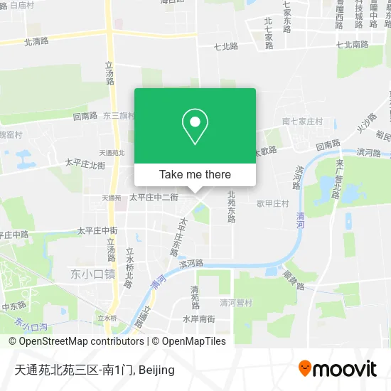 天通苑北苑三区-南1门 map