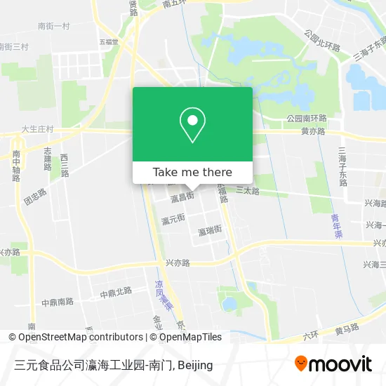 三元食品公司瀛海工业园-南门 map