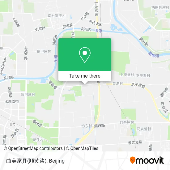 曲美家具(顺黄路) map