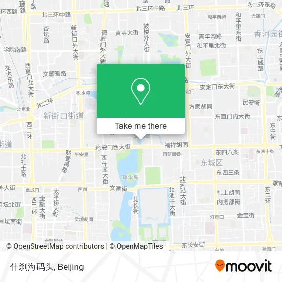 什刹海码头 map