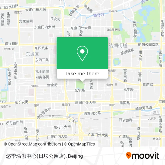 悠季瑜伽中心(日坛公园店) map