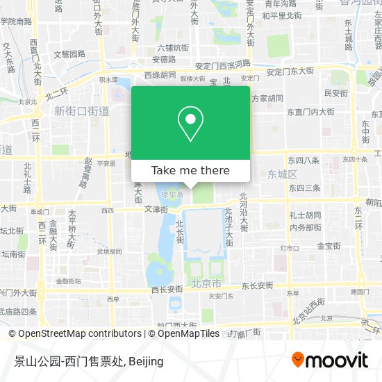 景山公园-西门售票处 map