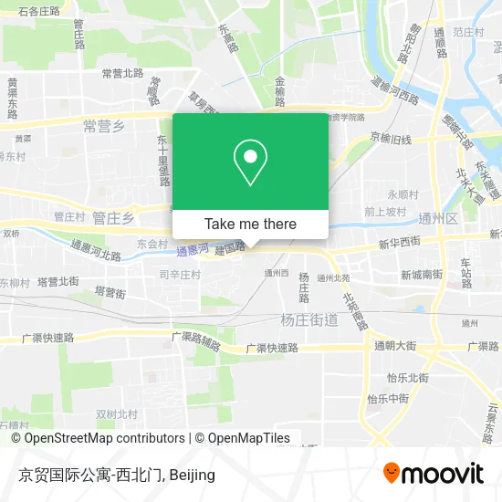 京贸国际公寓-西北门 map