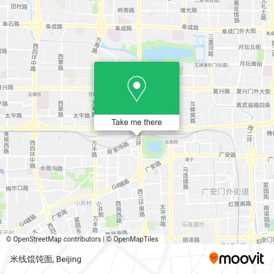 米线馄饨面 map