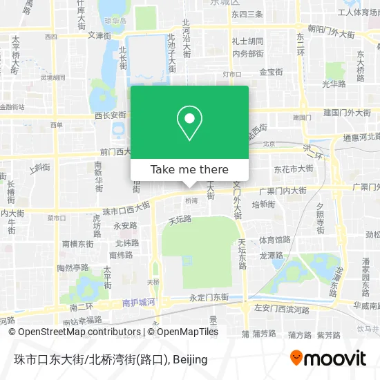 珠市口东大街/北桥湾街(路口) map