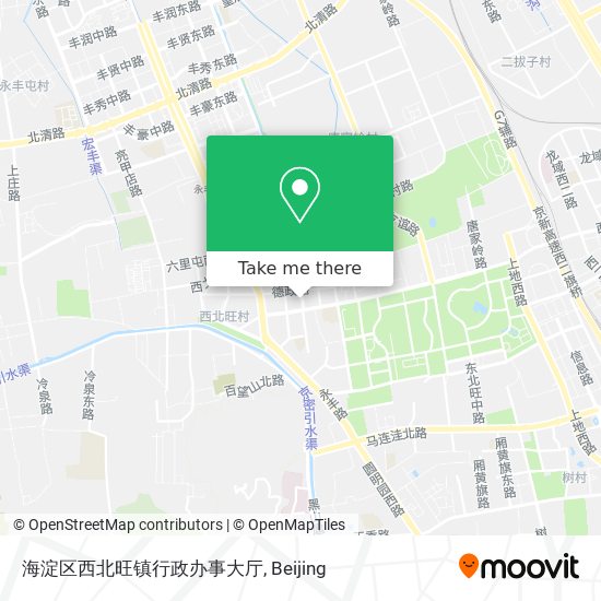 海淀区西北旺镇行政办事大厅 map