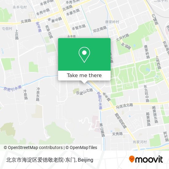 北京市海淀区爱德敬老院-东门 map
