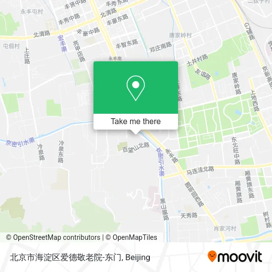 北京市海淀区爱德敬老院-东门 map