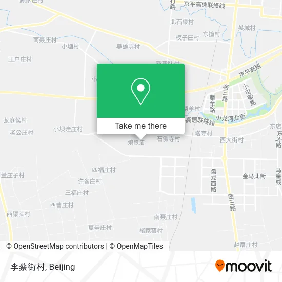 李蔡街村 map