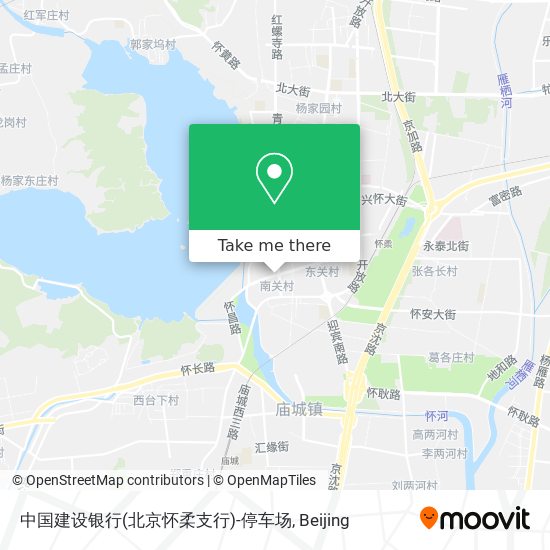 中国建设银行(北京怀柔支行)-停车场 map