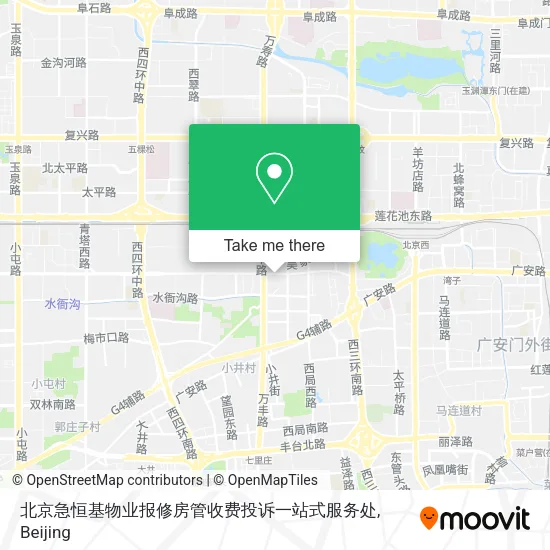 北京急恒基物业报修房管收费投诉一站式服务处 map