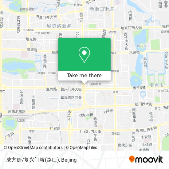 成方街/复兴门桥(路口) map