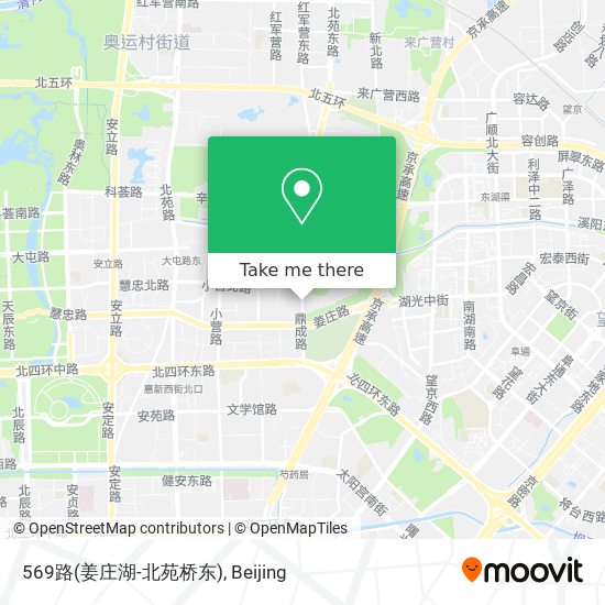 569路(姜庄湖-北苑桥东) map