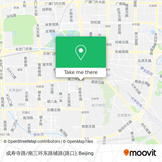 成寿寺路/南三环东路辅路(路口) map