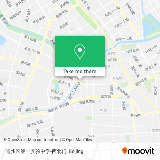 通州区第一实验中学-西北门 map
