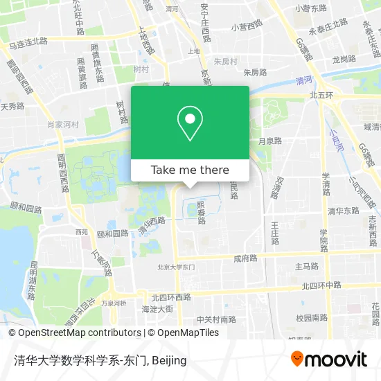 清华大学数学科学系-东门 map