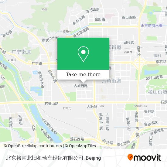 北京裕南北旧机动车经纪有限公司 map