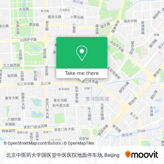 北京中医药大学国医堂中医医院地面停车场 map