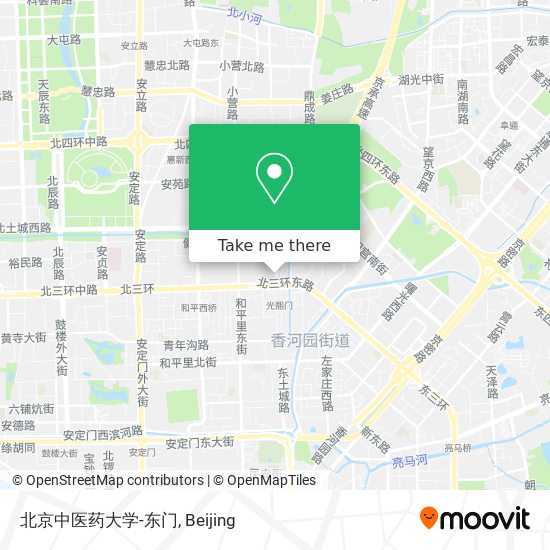 北京中医药大学-东门 map