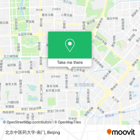 北京中医药大学-南门 map