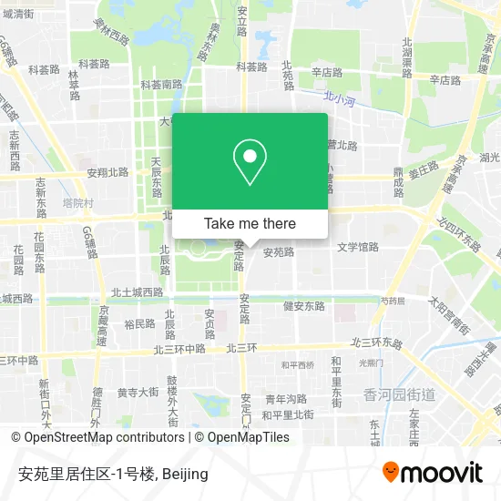 安苑里居住区-1号楼 map