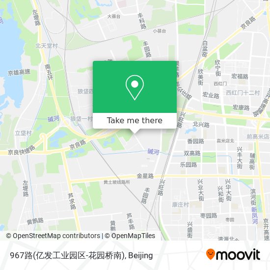967路(亿发工业园区-花园桥南) map