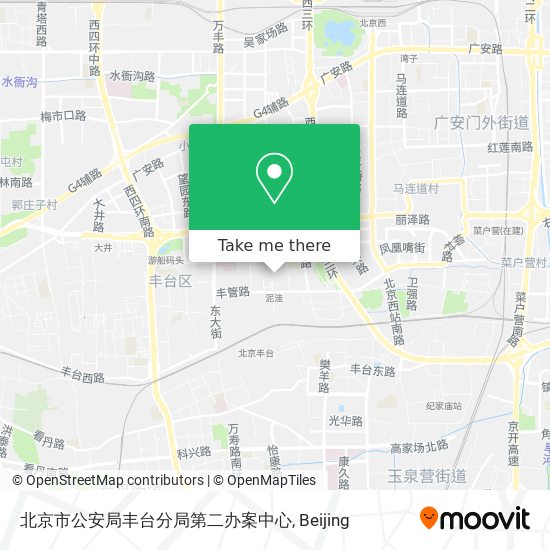 北京市公安局丰台分局第二办案中心 map
