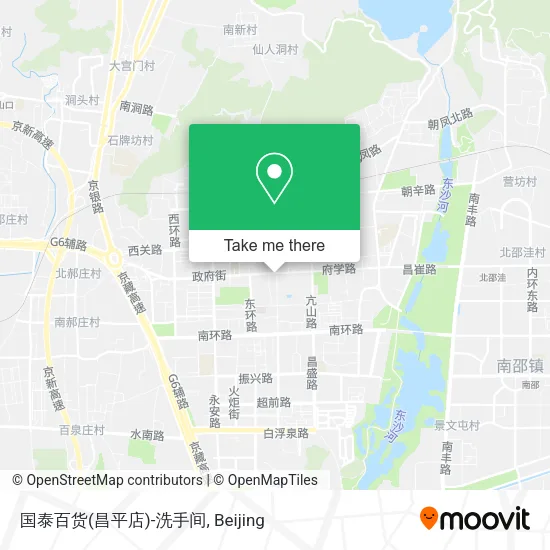 国泰百货(昌平店)-洗手间 map