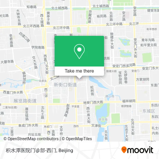 积水潭医院门诊部-西门 map